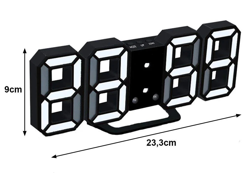 Žadintuvas 3D LED skaitmeninis laikrodis – žadintuvas