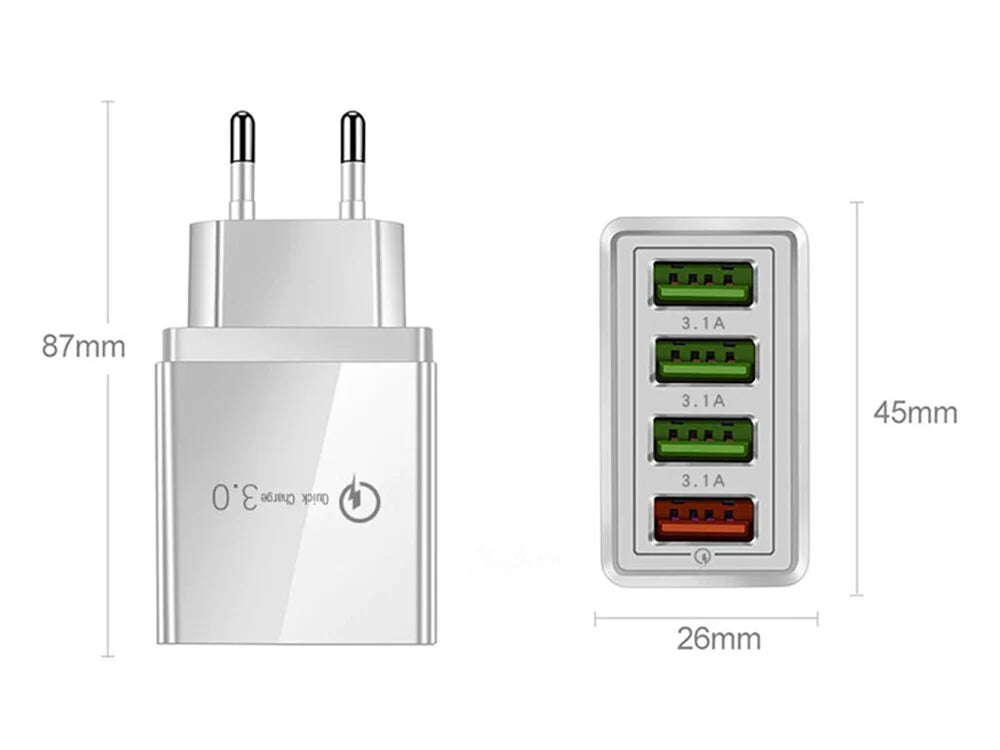Adapteris Quick Charge 3.0