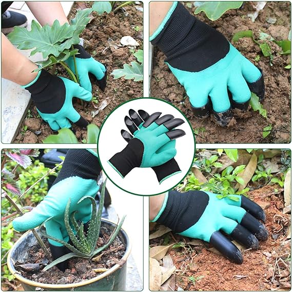 „Garden Genie“ specializuotos sodo pirštinės, vandeniui atsparios su nagais – kasimui, sodinimui, ravėjimui, sėjai