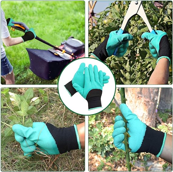 „Garden Genie“ specializuotos sodo pirštinės, vandeniui atsparios su nagais – kasimui, sodinimui, ravėjimui, sėjai