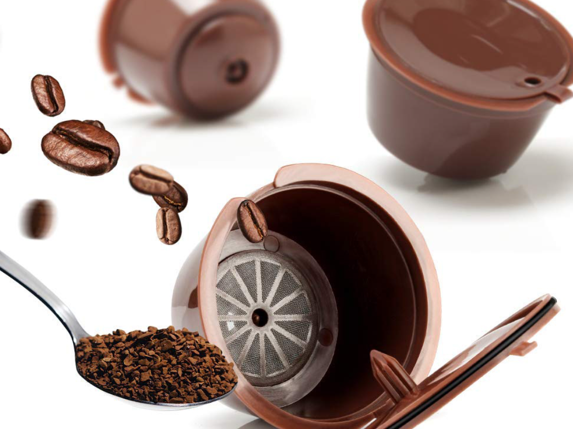 3 daugkartinio naudojimo „Dolce Gusto“ kavos kapsulės