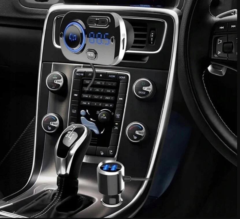 BT Automobilio siųstuvas, FM moduliatorius, automobilinis rinkinys laisvų rankų įranga, bluetooth 5.0