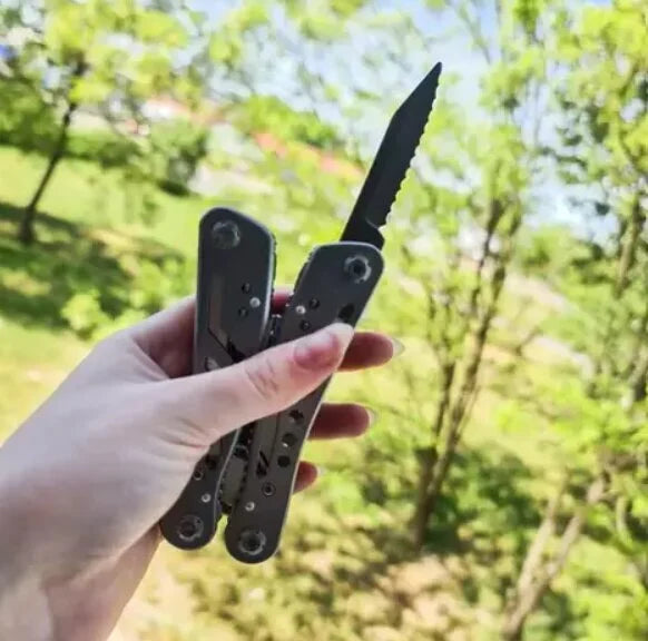 Daugiafunkcis išgyvenimo įrankis Trizand 13in1, 10.5x5.5x2cm, pilkas