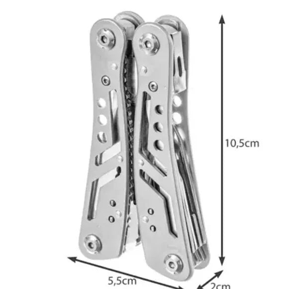Daugiafunkcis išgyvenimo įrankis Trizand 13in1, 10.5x5.5x2cm, pilkas