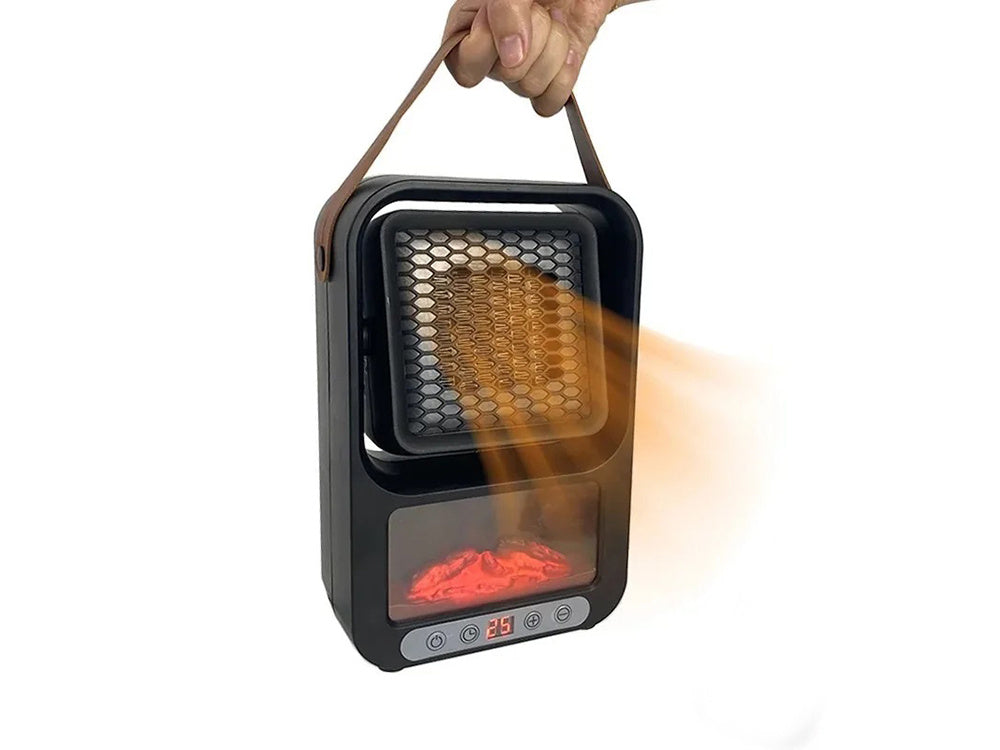 500W Elektrinis šildytuvas su apšviestu židinio imitacija