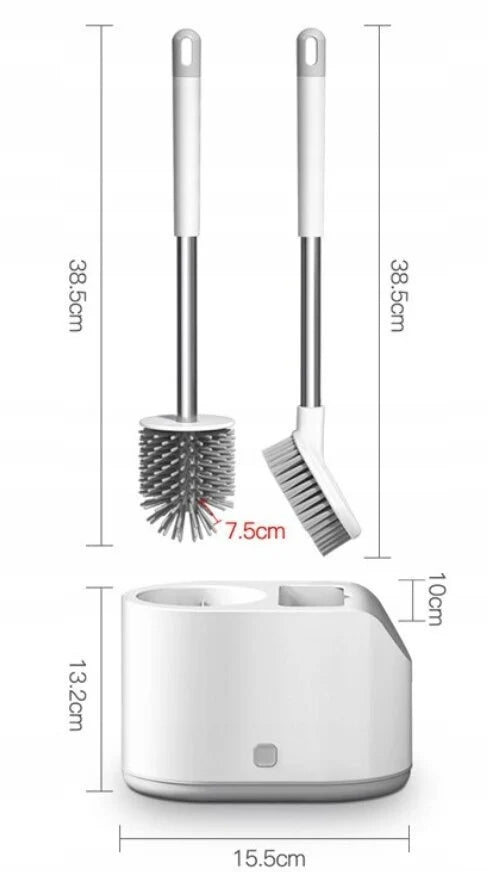 2in1 Silikoninis tualeto šepetys, 2vnt