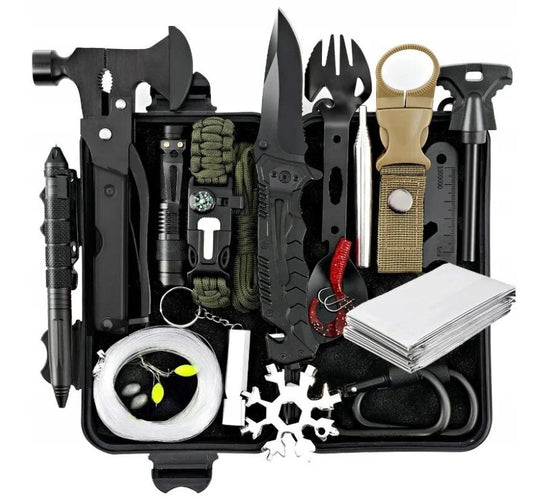 Išgyvenimo daugiafunkcinis rinkinys Mega Survival Multitool Kit 62in1, 4.5cm