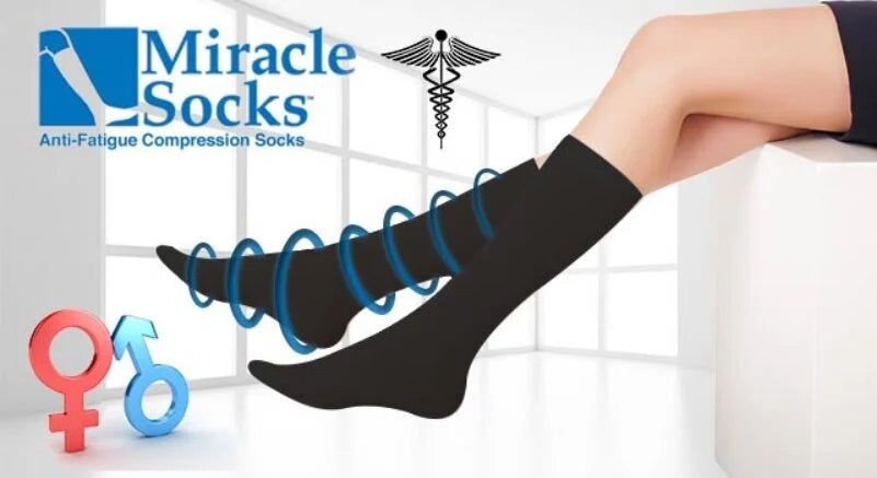 Kompresinės kojinės Miracle socks, juodos