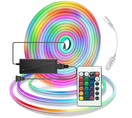 Led juosta Neon Flex Rgb su pultu, 5m