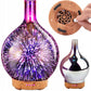 3in1 Oro drėkintuvas ir aromatų difuzorius,su Rgb LED apšvietimu, 24cm