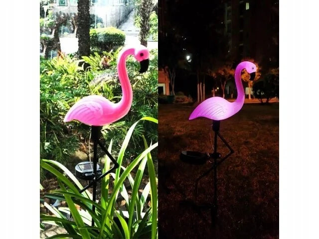 LED Sodo saulės lempa dekoracija - flamingas, šviestuvas