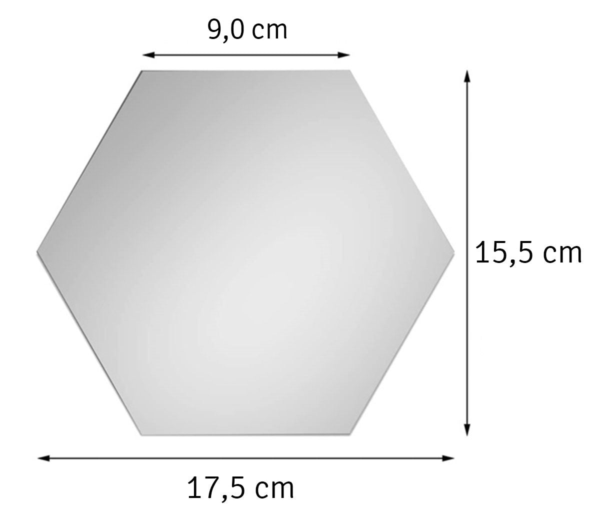 SIENŲ PLOKŠTĖS AKRILINIAI VEIDRODŽIAI 17,5x15,5 cm APDAILAS 12 vnt.