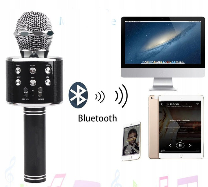 Išmanusis karaoke mikrofonas bluetooth