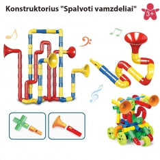 Konstruktorius "Spalvoti Vamzdeliai"