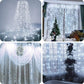LED USB Užuolaida - Girlianda, Šaltai Balta